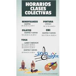 HORARIOS CLASES COLECTIVAS