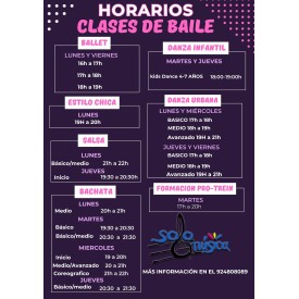 HORARIOS CLASES COLECTIVAS