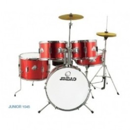Bateria Acústica Jinbao Junior 1045 (Roja y Negra)