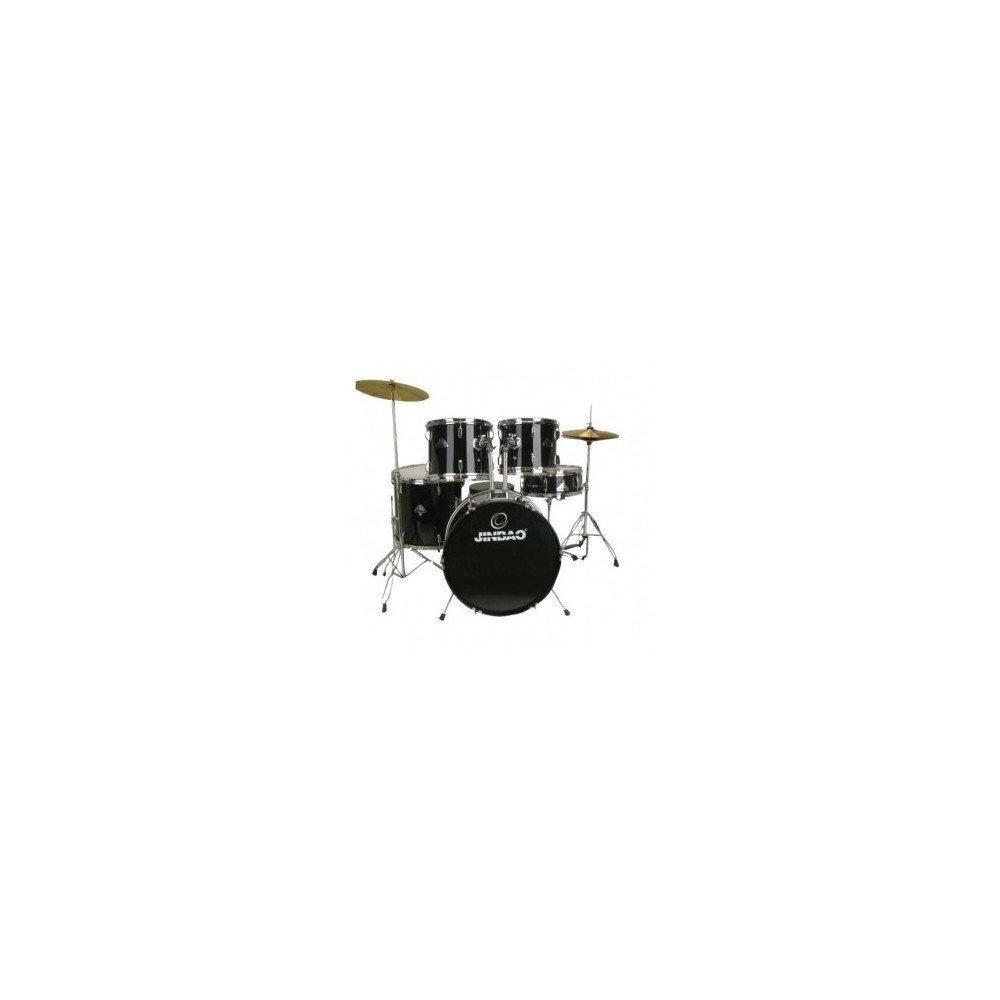 Bateria Acústica Jinbao PO605 Stage 20 Jazz (Negra y Roja)